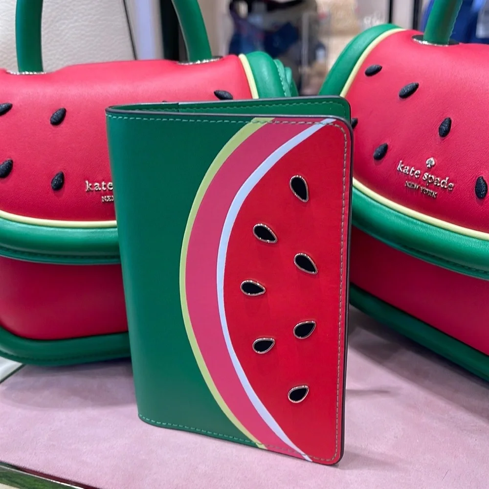 Kate Spade Watermelon Passport Holder NWT
